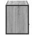 Mueble de TV madera y metal roble ahumado 100x31x39,5