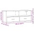 Mueble de TV madera y metal roble ahumado 100x31x39,5