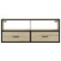 Mueble TV madera ingeniería y metal roble Sonoma 100x31x39,5
