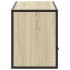 Mueble TV madera ingeniería y metal roble Sonoma 100x31x39,5