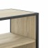 Mueble TV madera ingeniería y metal roble Sonoma 100x31x39,5