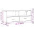 Mueble TV madera ingeniería y metal roble Sonoma 100x31x39,5