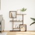 Librería divisora madera ingeniería marrón roble 92x29x112