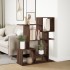 Librería divisora madera ingeniería marrón roble 92x29x112