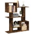 Librería divisora madera ingeniería roble ahumado 92x29x112