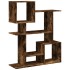 Librería divisora madera ingeniería roble ahumado 92x29x112