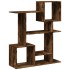 Librería divisora madera ingeniería roble ahumado 92x29x112