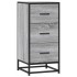 Aparador madera ingeniería y metal gris Sonoma 35,5x35x76