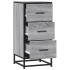 Aparador madera ingeniería y metal gris Sonoma 35,5x35x76