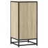 Aparador madera ingeniería y metal roble Sonoma 35,5x35x76