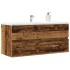 Armario para lavabo madera ingeniería envejecida 100x38,5x45