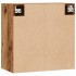 Armario pared madera ingeniería envejecida 60x31x60