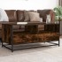 Mesa de centro madera ingeniería metal roble humo 100x50x45