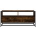 Mesa de centro madera ingeniería metal roble humo 100x50x45