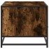 Mesa de centro madera ingeniería metal roble humo 100x50x45