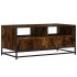 Mesa de centro madera ingeniería metal roble humo 100x50x45