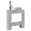 Borde de chimenea madera ingeniería gris hormigón 81x18x82 cm