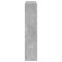 Borde de chimenea madera ingeniería gris hormigón 81x18x82