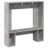 Borde de chimenea madera ingeniería gris hormigón 81x18x82
