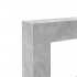 Borde de chimenea madera ingeniería gris hormigón 81x18x82