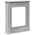 Borde de chimenea madera ingeniería gris Sonoma 75x20x87,5