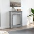 Borde de chimenea madera ingeniería gris Sonoma 75x20x87,5