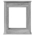 Borde de chimenea madera ingeniería gris Sonoma 75x20x87,5