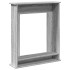 Borde de chimenea madera ingeniería gris Sonoma 75x20x87,5