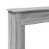 Borde de chimenea madera ingeniería gris Sonoma 75x20x87,5