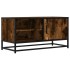 Mueble TV metal y madera ingeniería roble humo 80x34,5x40