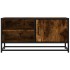 Mueble TV metal y madera ingeniería roble humo 80x34,5x40