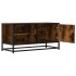Mueble TV metal y madera ingeniería roble humo 80x34,5x40