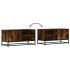 Mueble TV metal y madera ingeniería roble humo 80x34,5x40