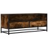 Mueble TV metal y madera ingeniería roble ahumado