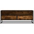 Mueble TV metal y madera ingeniería roble ahumado