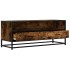 Mueble TV metal y madera ingeniería roble ahumado