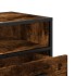 Mueble TV metal y madera ingeniería roble ahumado