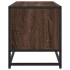 Mueble TV metal y madera ingeniería marrón roble 80x34,5x40