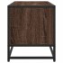 Mueble TV metal y madera ingeniería marrón roble 80x34,5x40
