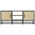 Mueble TV metal y madera ingeniería roble Sonoma 100x35x41