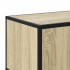 Mueble TV metal y madera ingeniería roble Sonoma 100x35x41