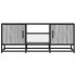 Mueble TV metal y madera ingeniería gris Sonoma 100x35x41