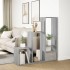 Librería divisora 3 niveles madera gris Sonoma 123x29x123