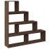 Librería divisora 4 niveles marrón roble 143,5x29x143,5