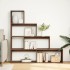 Librería divisora 4 niveles marrón roble 143,5x29x143,5