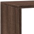 Librería divisora 4 niveles marrón roble 143,5x29x143,5