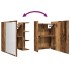 Armario espejo de baño madera envejecida 62,5x20,5x64