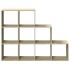 Librería divisora 3 niveles madera Sonoma 137,5x29x103,5