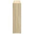 Librería divisora 3 niveles madera Sonoma 137,5x29x103,5
