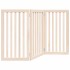 Puerta para perros plegable 3 paneles madera de álamo 150